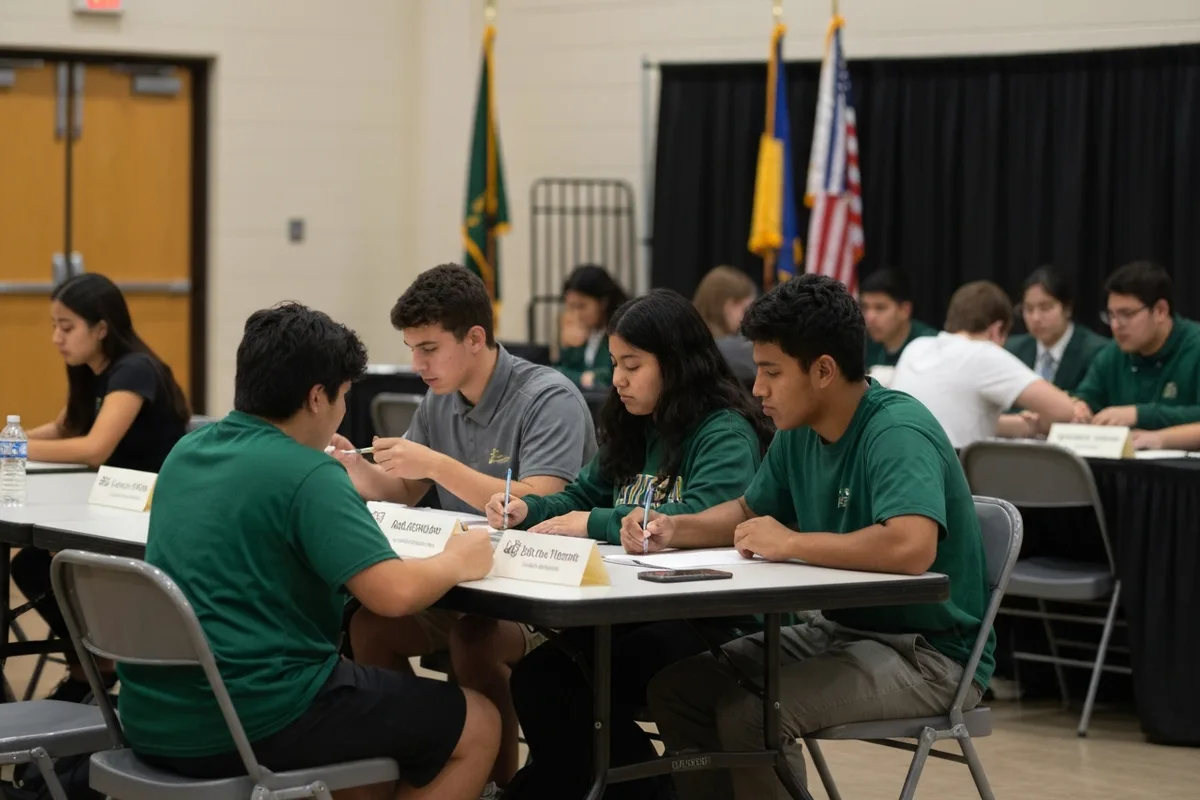 Math Team - Competition 4 at Aerie Peak High School.