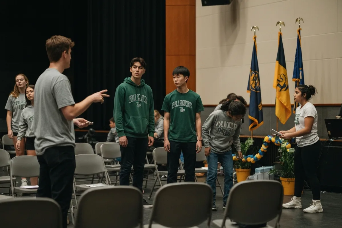 Debate Team - Rehearsal 6 at Aerie Peak High School.