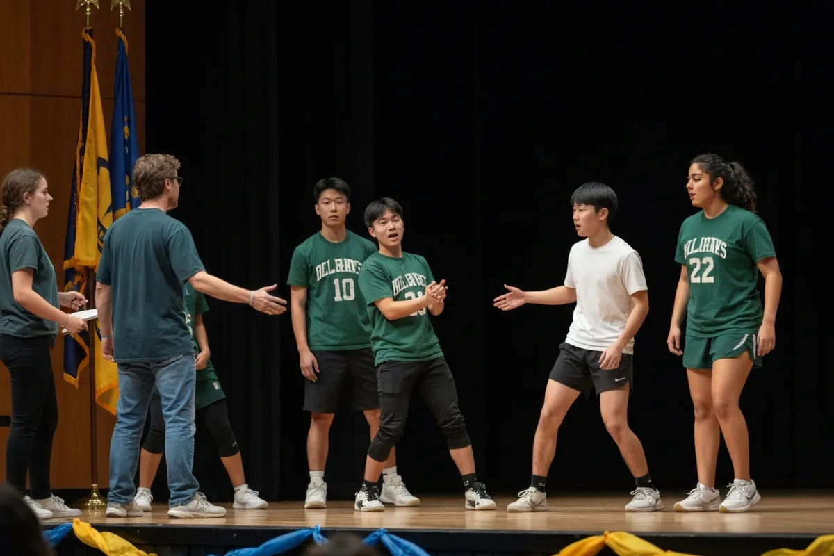 Debate Team - Rehearsal 6 at Aerie Peak High School.