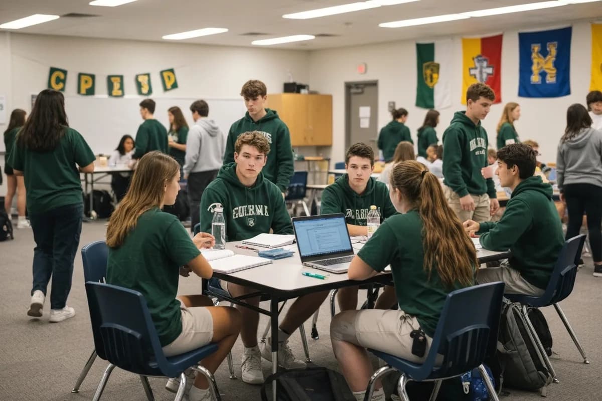 Student Council - Meeting 1 at Aerie Peak High School.