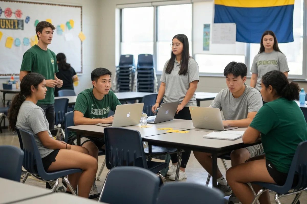 Debate Team - Meeting 1 at Aerie Peak High School.