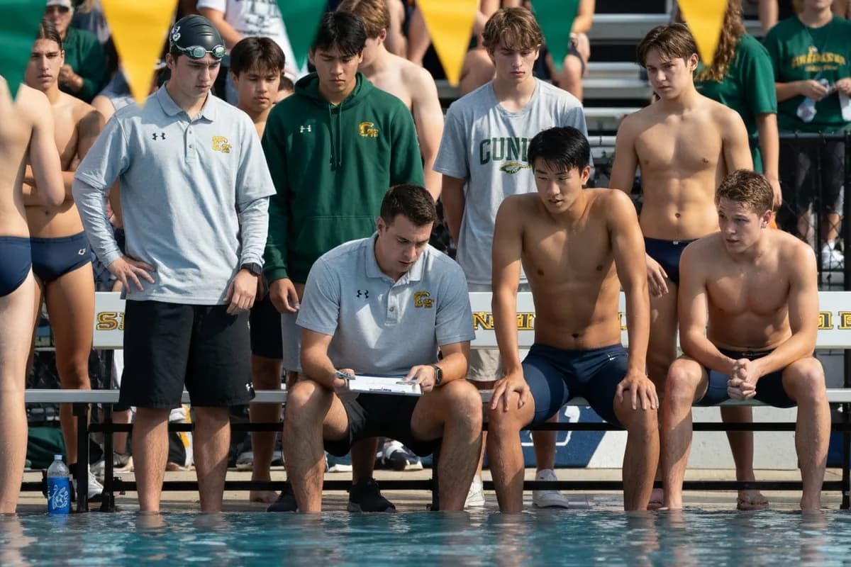 Photo 3 from Varsity Boys Swimming vs Ironwood Preparatory