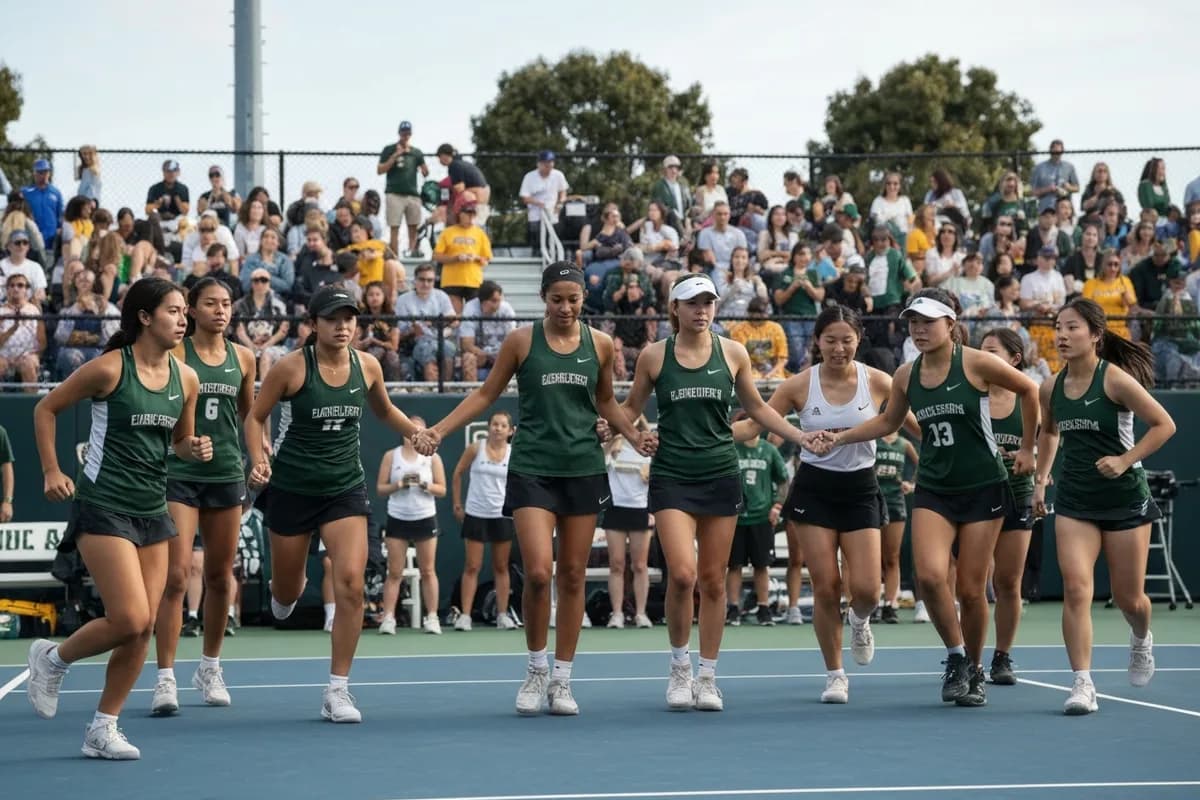 Photo 1 from Junior Varsity Girls Tennis vs Ridgeview High School