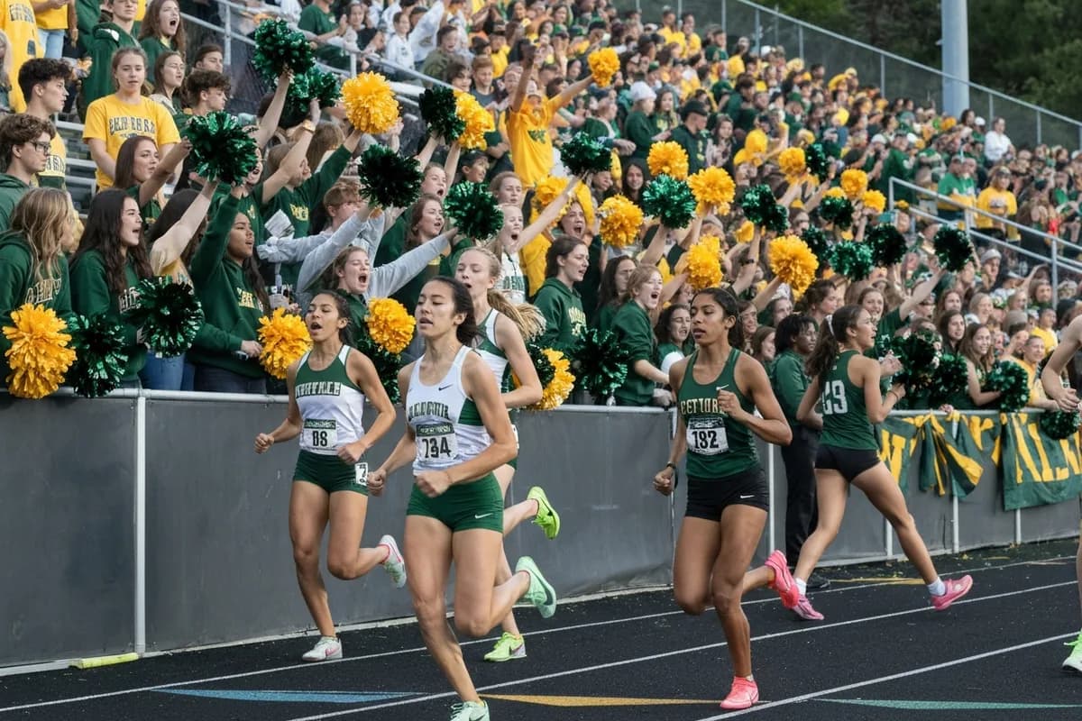Junior Varsity Girls Track & Field vs Heritage Academy at Peregrine Field.