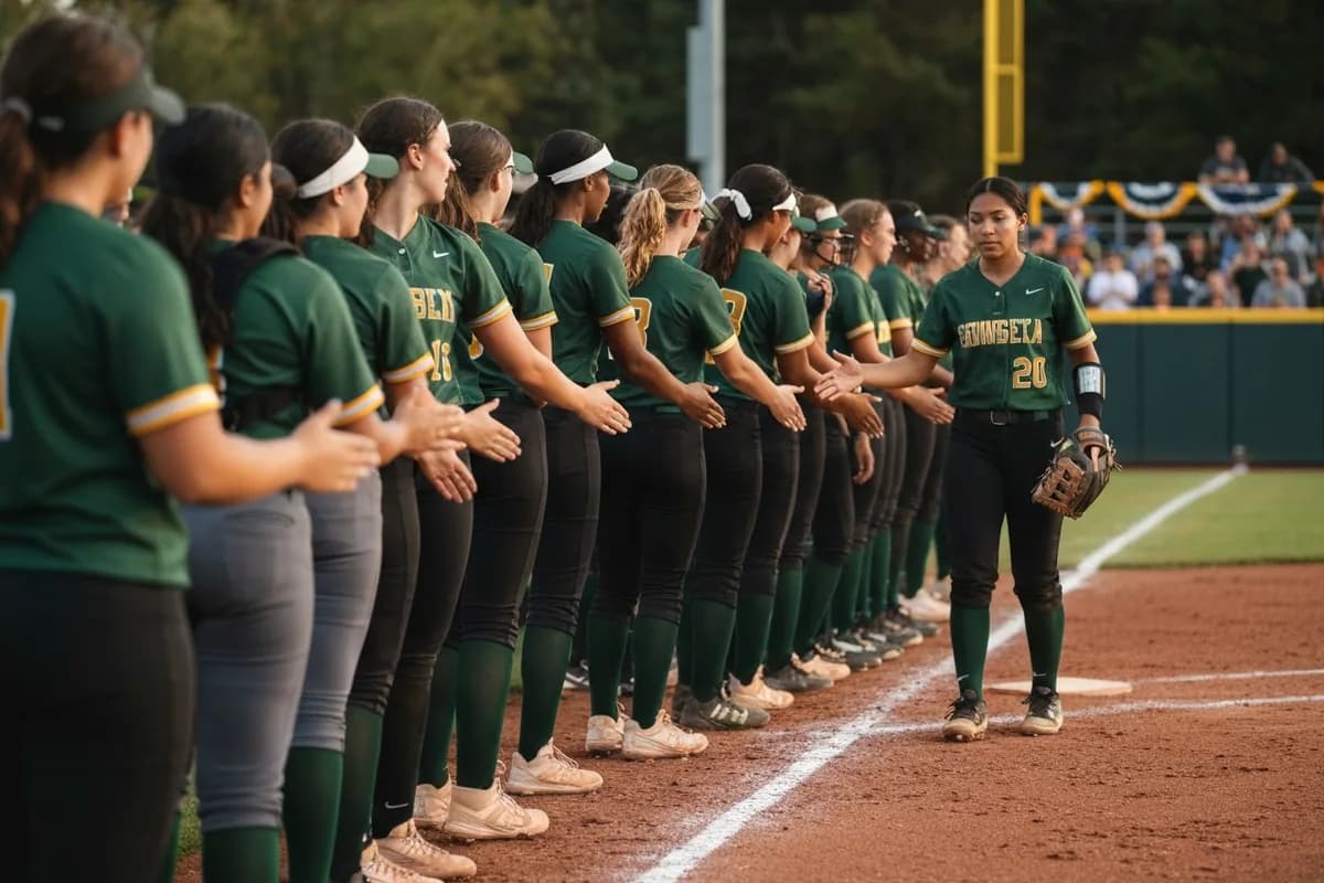 Photo 5 from Varsity Girls Softball vs Ironwood Preparatory