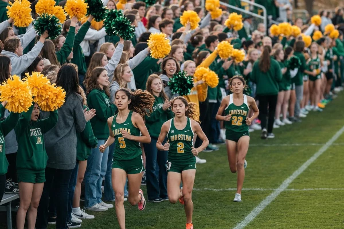 Photo 4 from Varsity Girls Cross Country vs Silver Creek High School