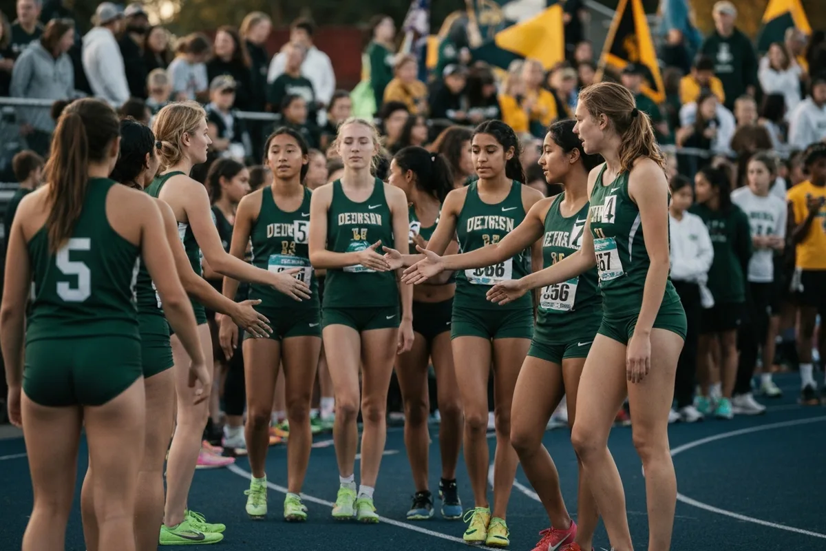 Varsity Girls Track & Field vs Heritage Academy at Peregrine Field.