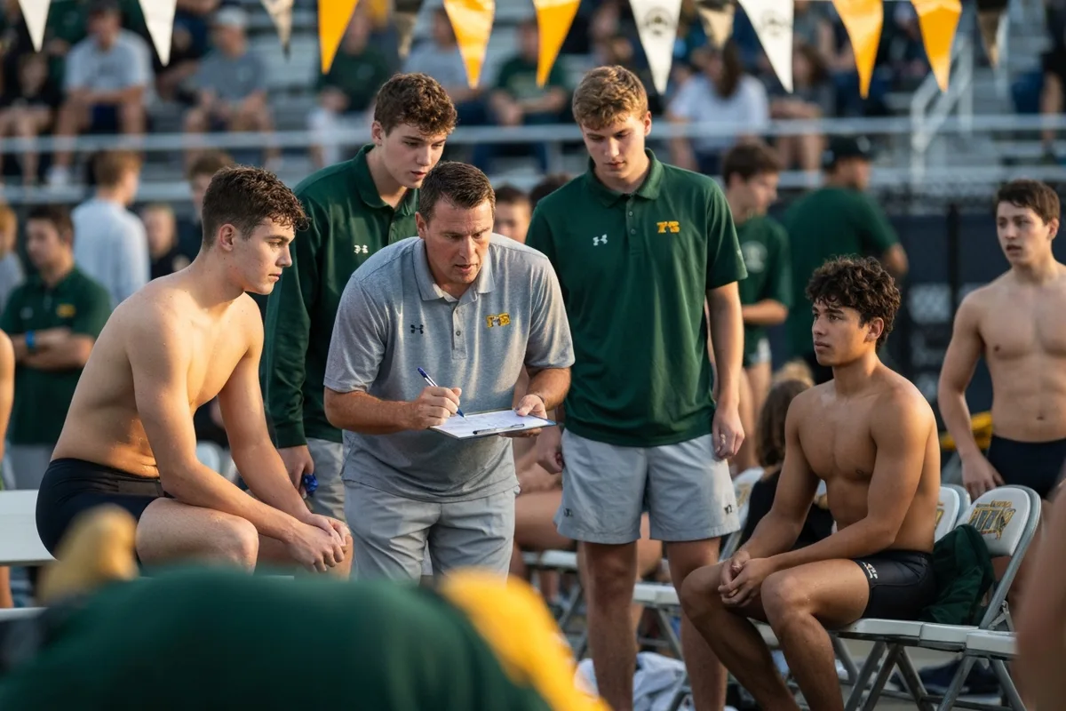 Photo 3 from Varsity Boys Swimming vs Ironwood Preparatory
