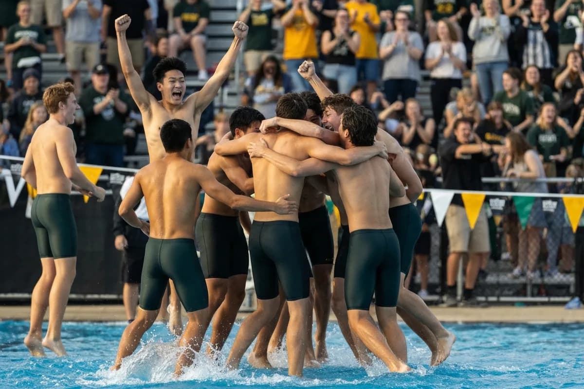 Photo 5 from Varsity Boys Swimming vs Ironwood Preparatory