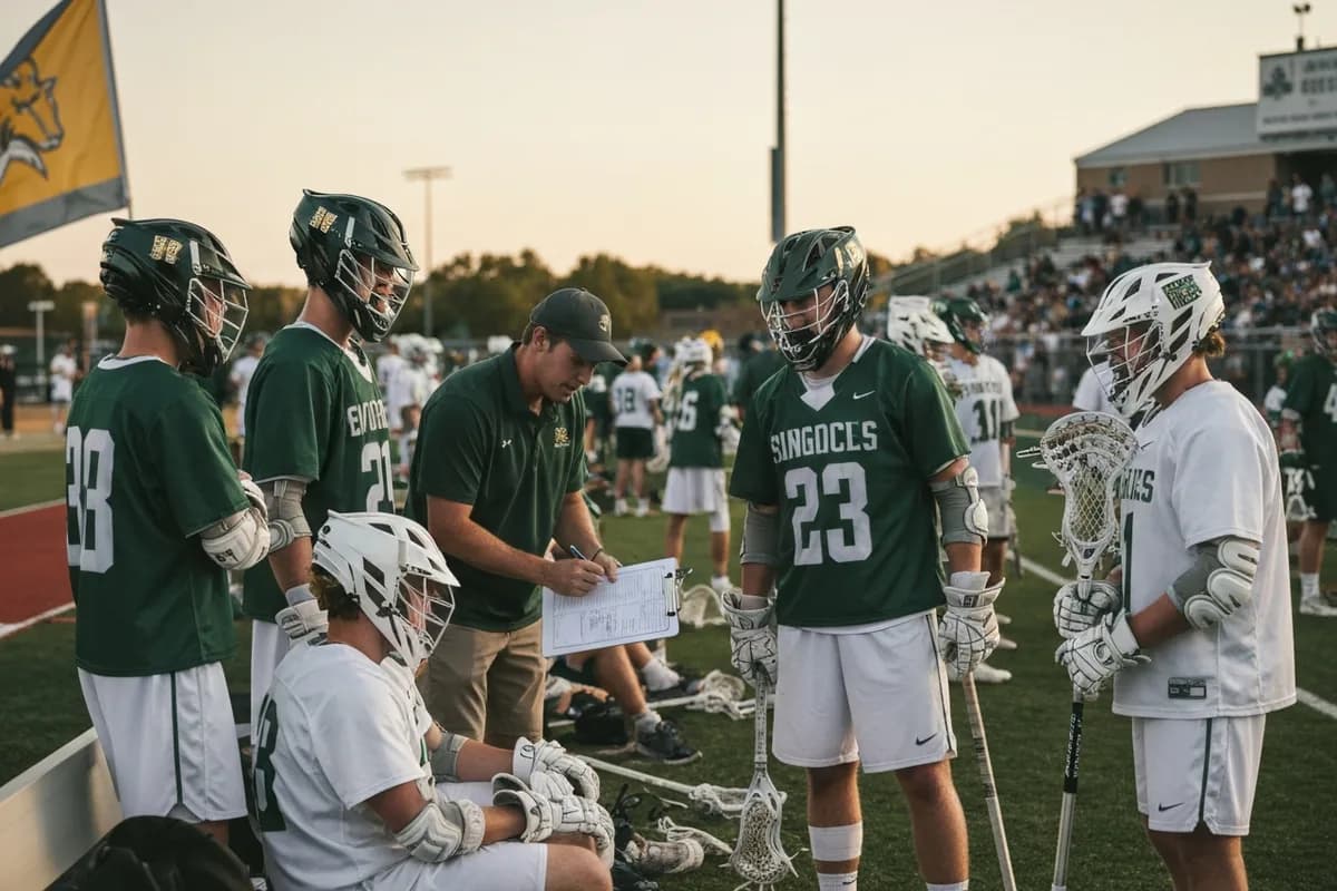 Photo 3 from Varsity Boys Lacrosse vs River Oaks Academy