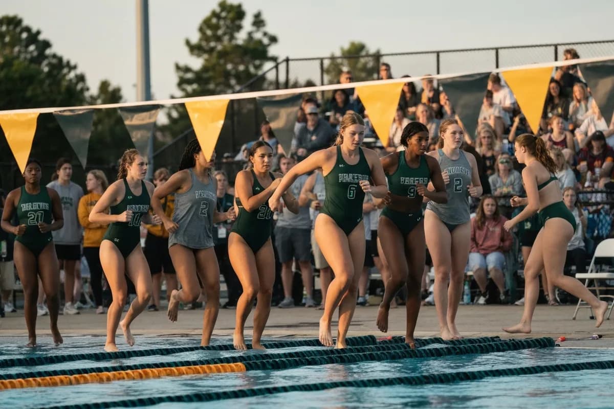 Photo 1 from Varsity Girls Swimming vs Mesa Verde High School