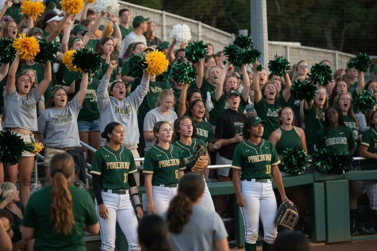 Junior Varsity Girls Softball vs Timber Creek High School at Peregrine Field.