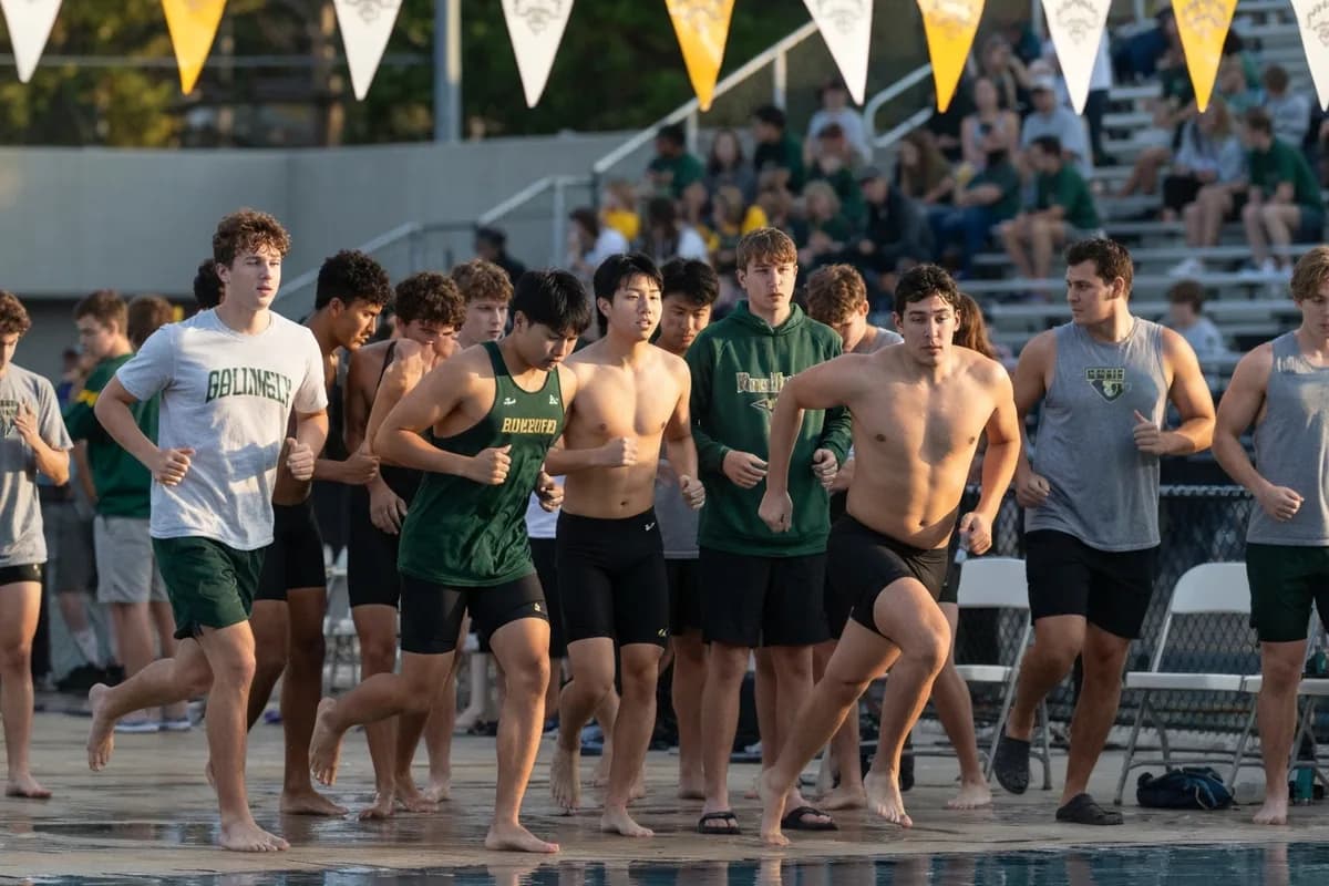 Photo 1 from Varsity Boys Swimming vs Frontier High School