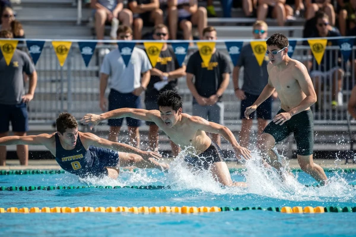 Photo 2 from Varsity Boys Swimming vs Frontier High School