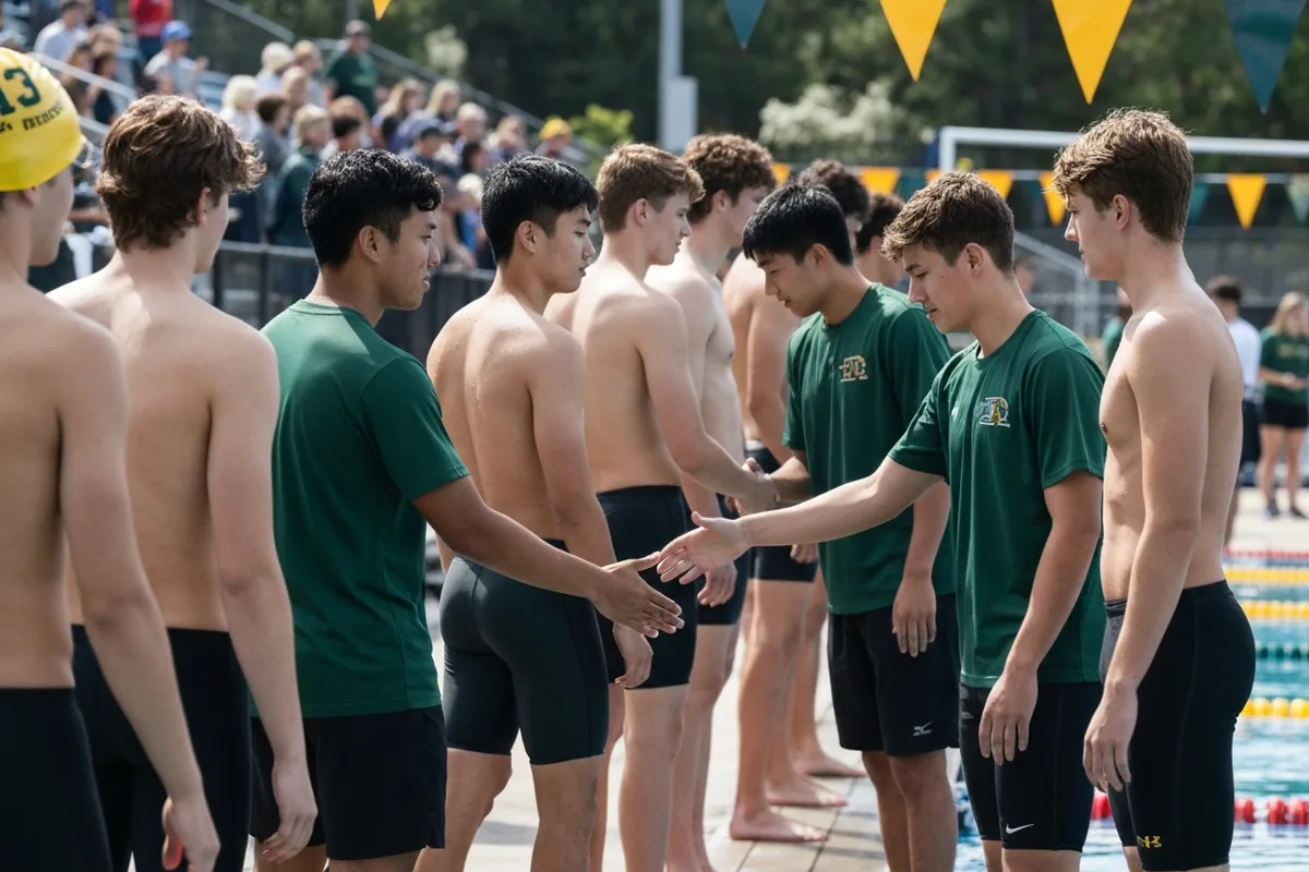 Photo 5 from Varsity Boys Swimming vs Frontier High School