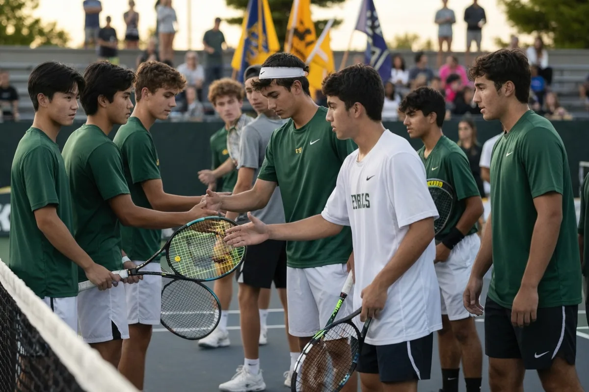 Photo 5 from Varsity Boys Tennis vs Summit Valley High School