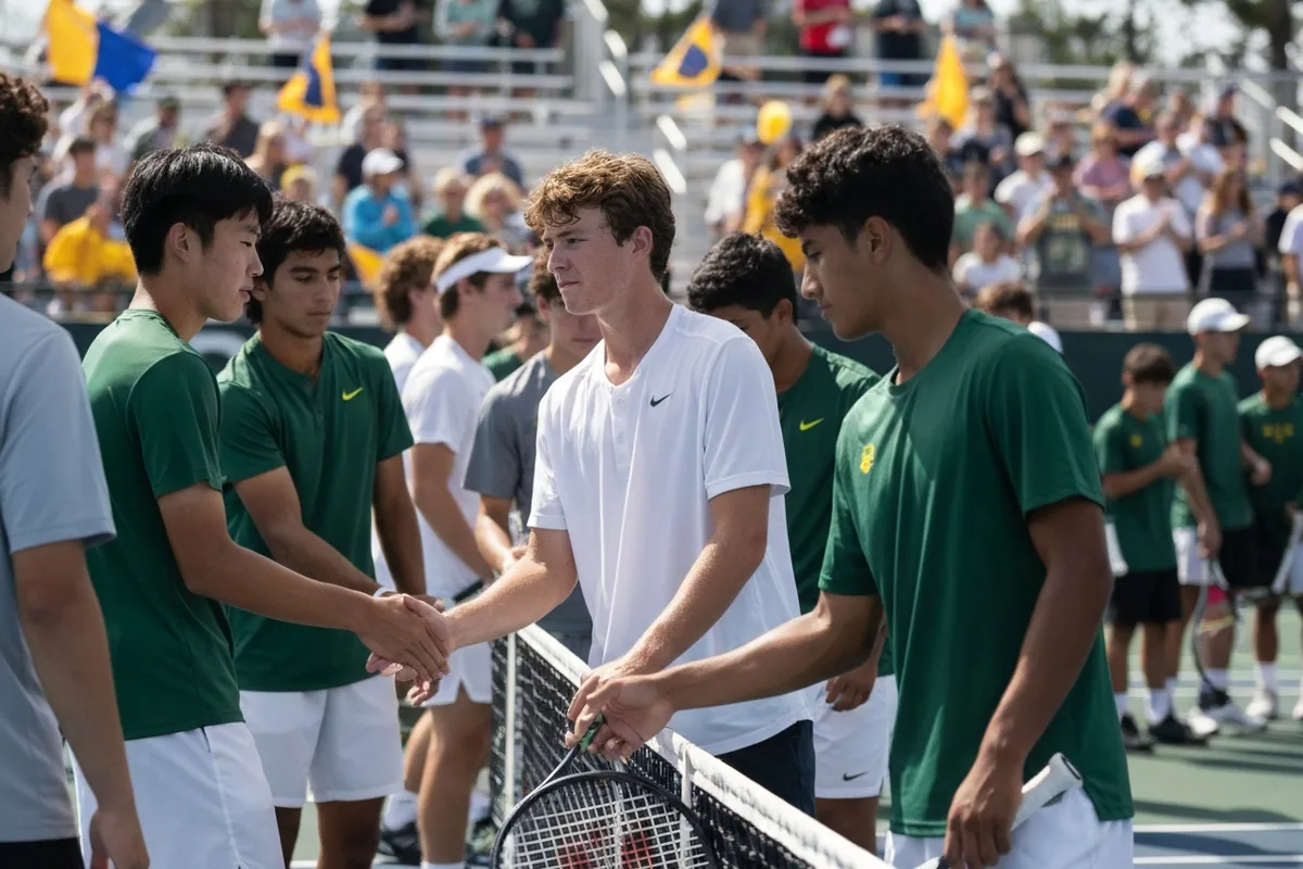 Varsity Boys Tennis vs Westlake High School.