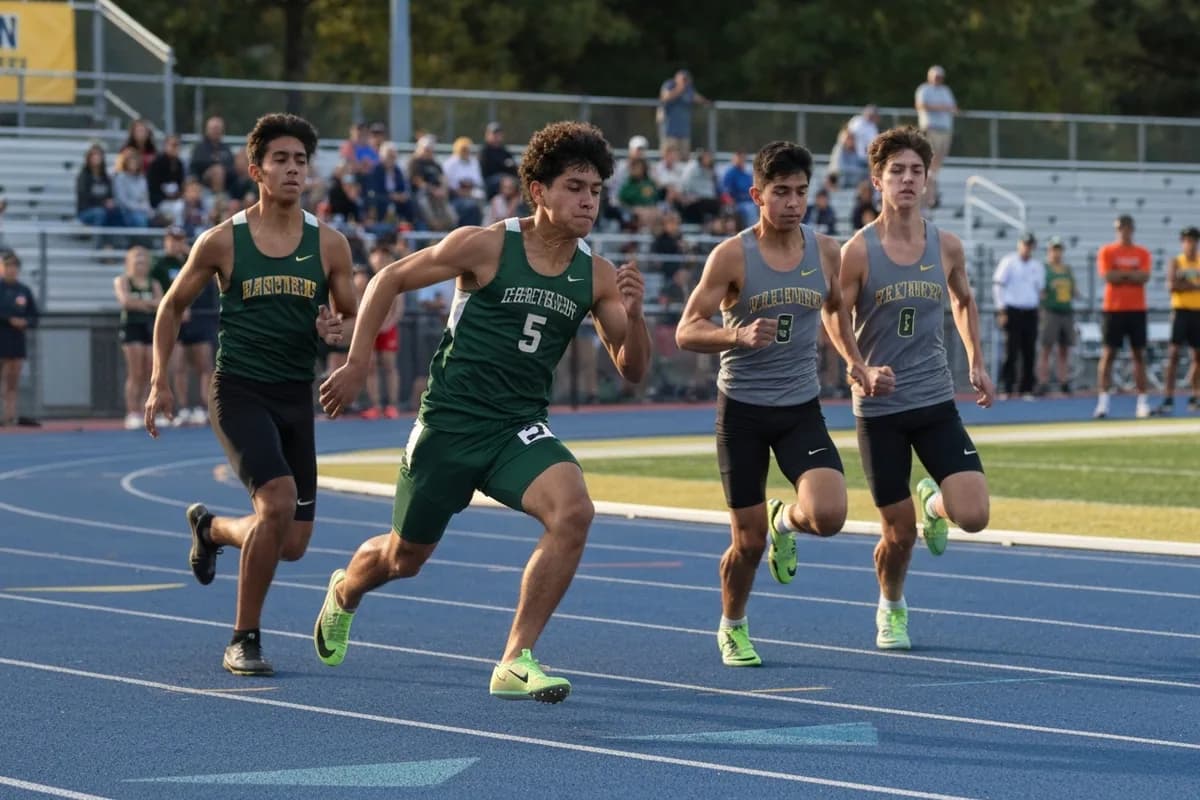 Junior Varsity Boys Track & Field vs Canyon View High School.