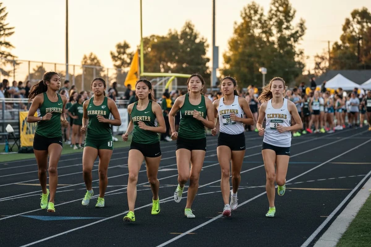 Junior Varsity Girls Track & Field vs Silver Creek High School at Peregrine Field.