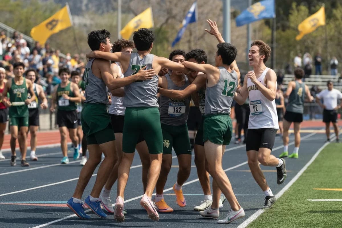 Junior Varsity Boys Track & Field vs Summit Valley High School at Peregrine Field.