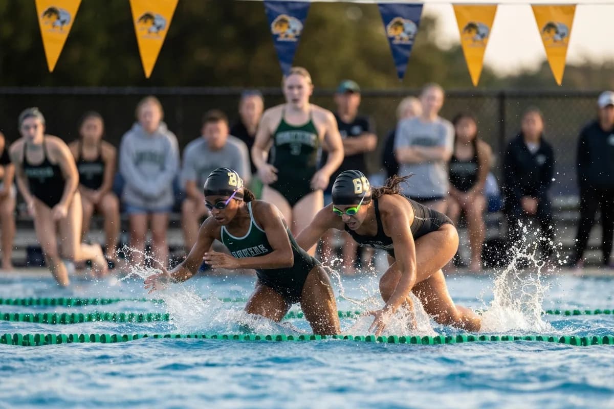 Photo 2 from Varsity Girls Swimming vs Sunridge High School