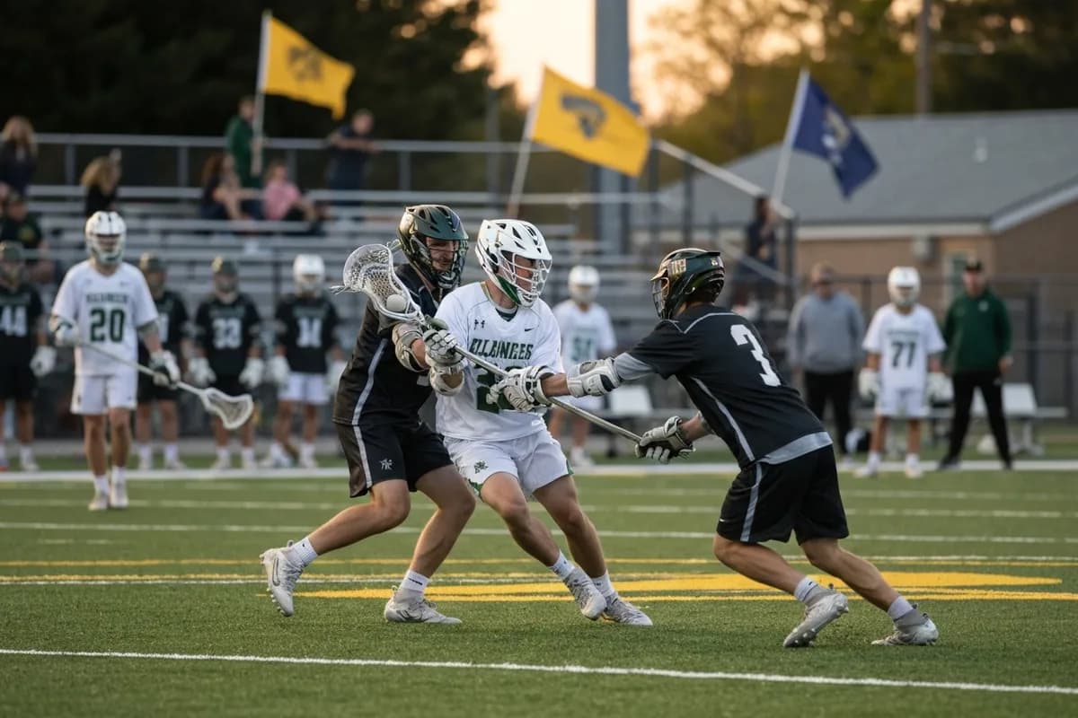 Junior Varsity Boys Lacrosse vs Silver Creek High School.