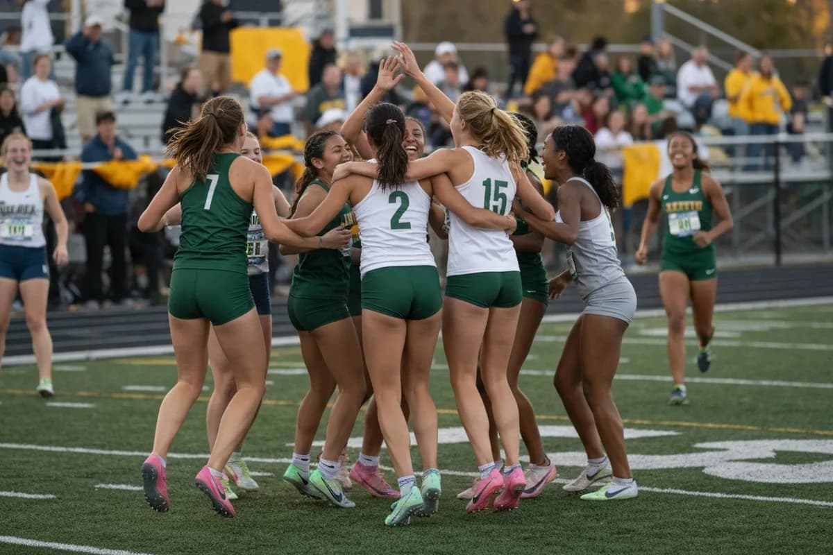 Varsity Girls Track & Field vs River Oaks Academy.