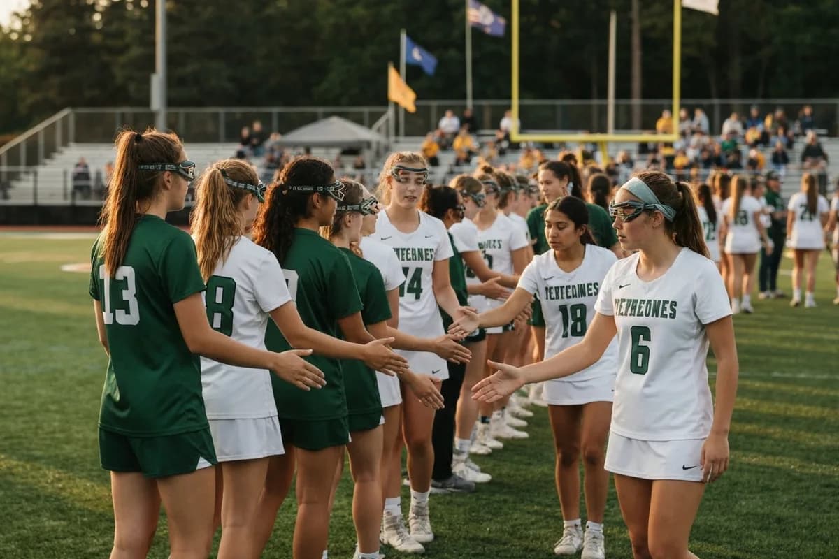Junior Varsity Girls Lacrosse vs Northshore High School at Peregrine Field.