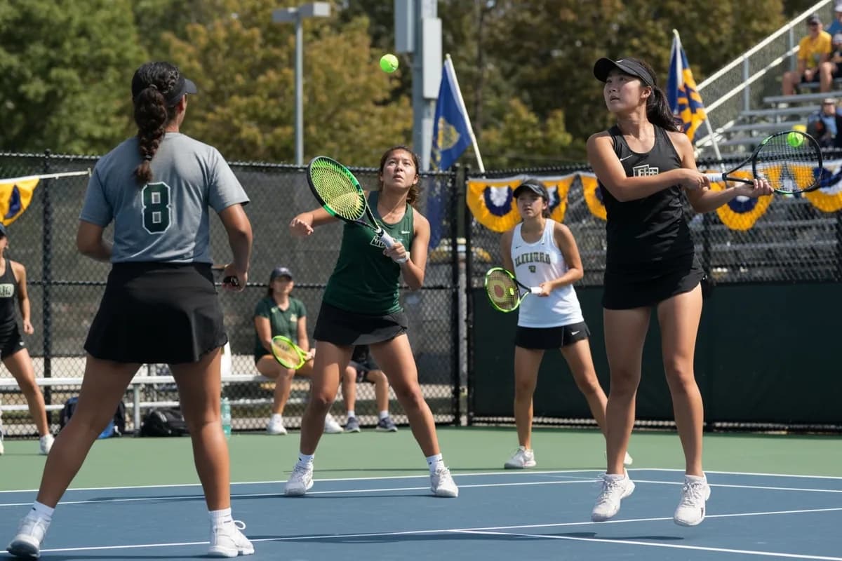 Varsity Girls Tennis vs Frontier High School.