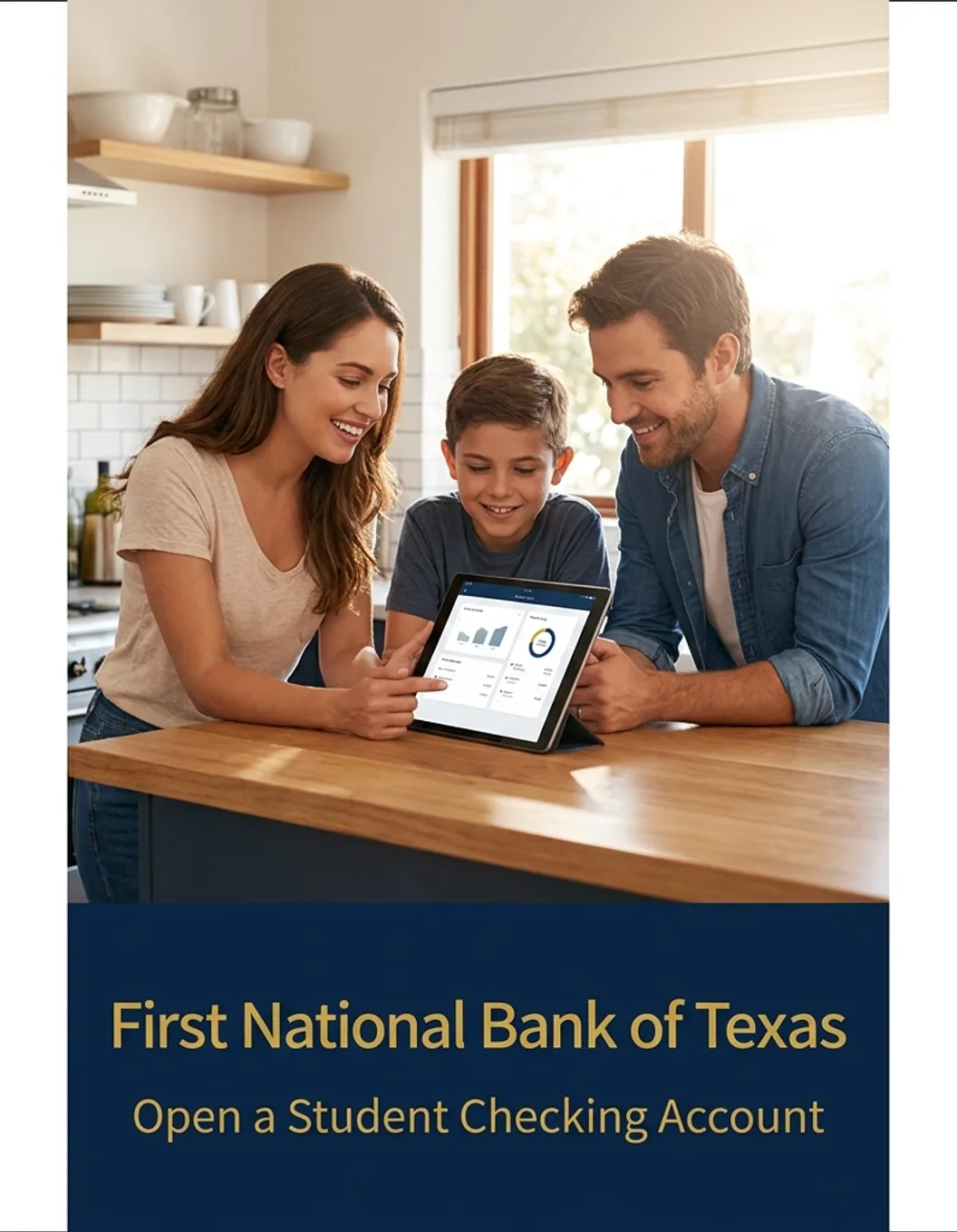 First National Bank of Texas promotional banner