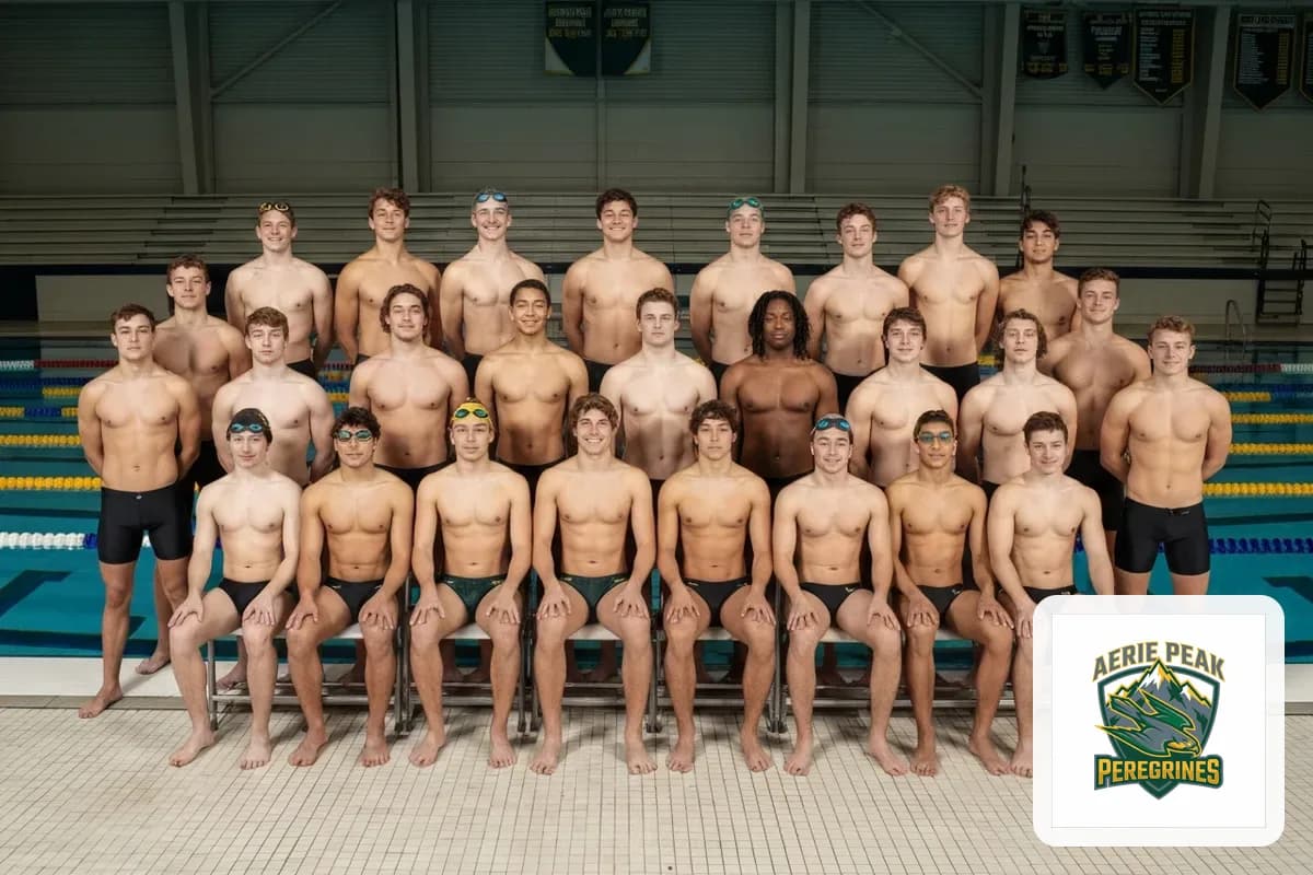 Swimming team photo