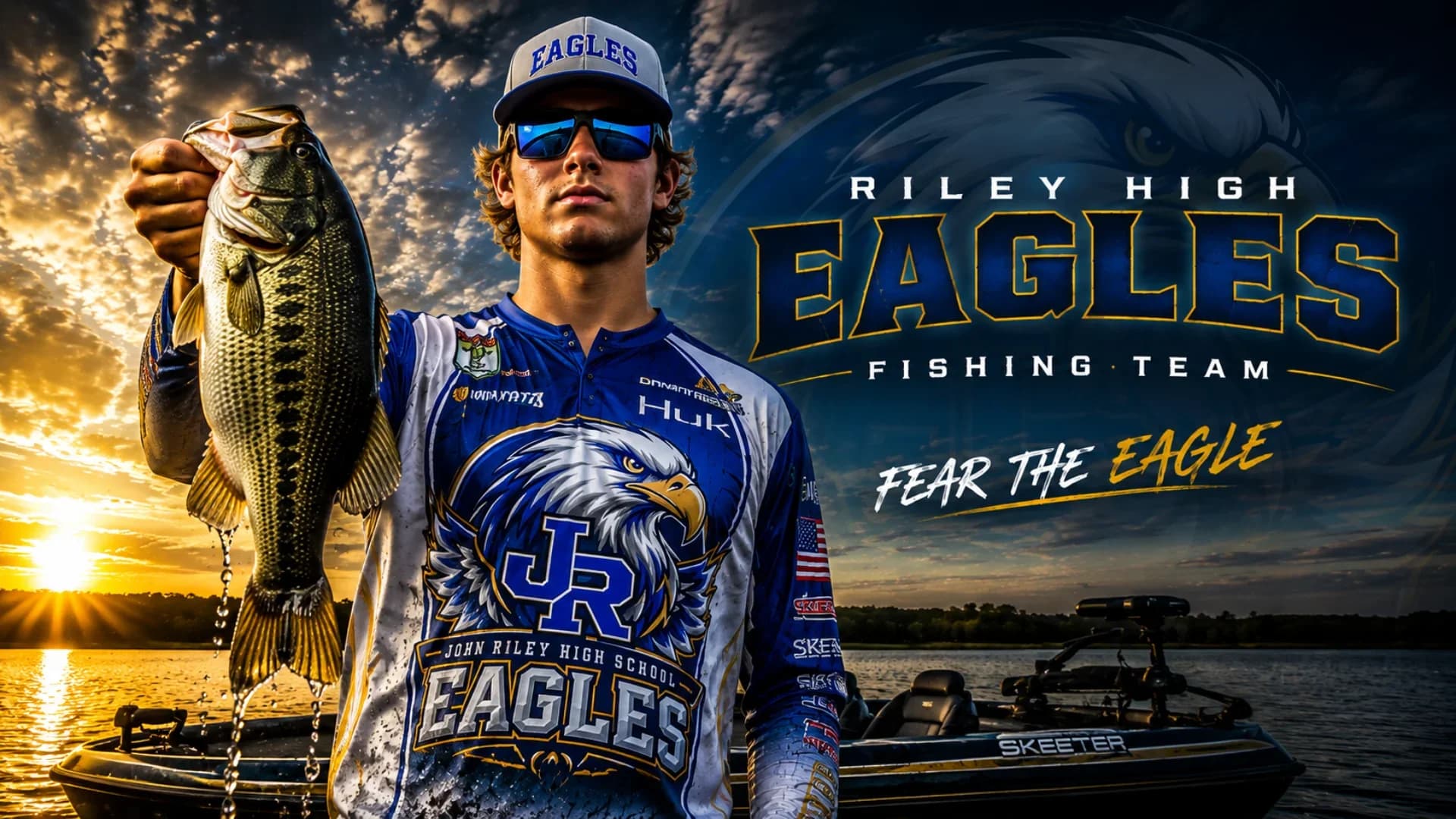 Fishing team photo