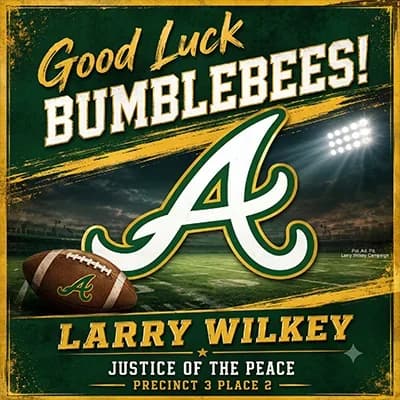 Larry Wilkey - Justice of the Peace - Precinct 3 Place 2 logo